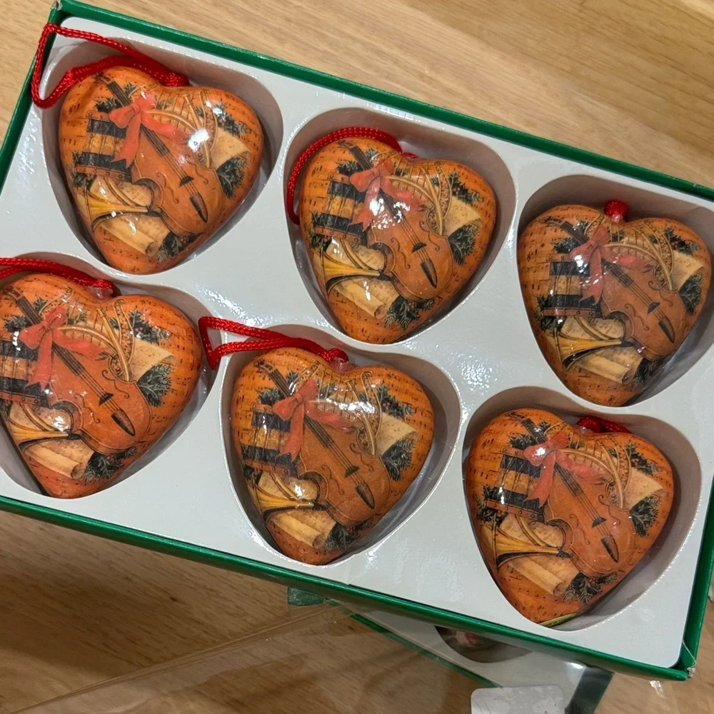 VINTAGE PAPER Christmas ORNAMENTS PAPER DECOUPAGE